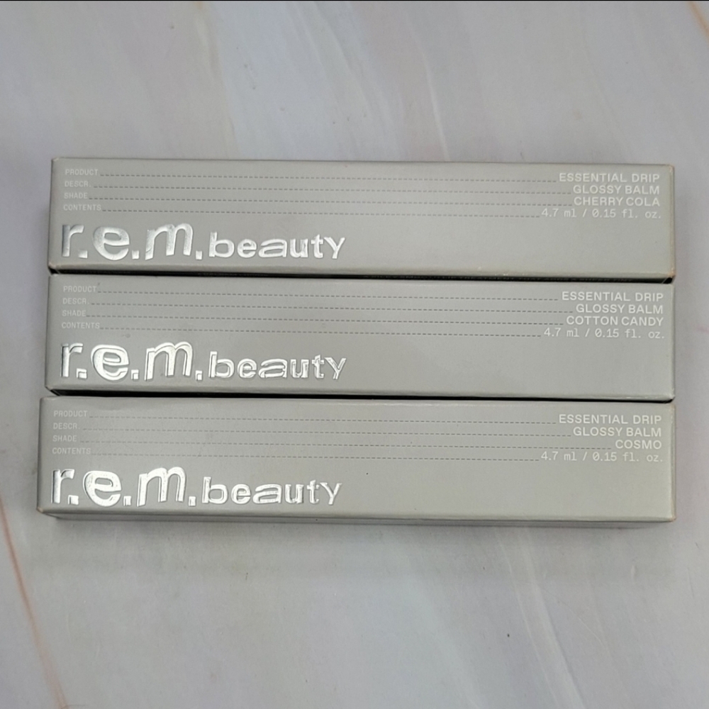 r.e.m. beauty Essential Drip Glossy Balm Bundle BNIB